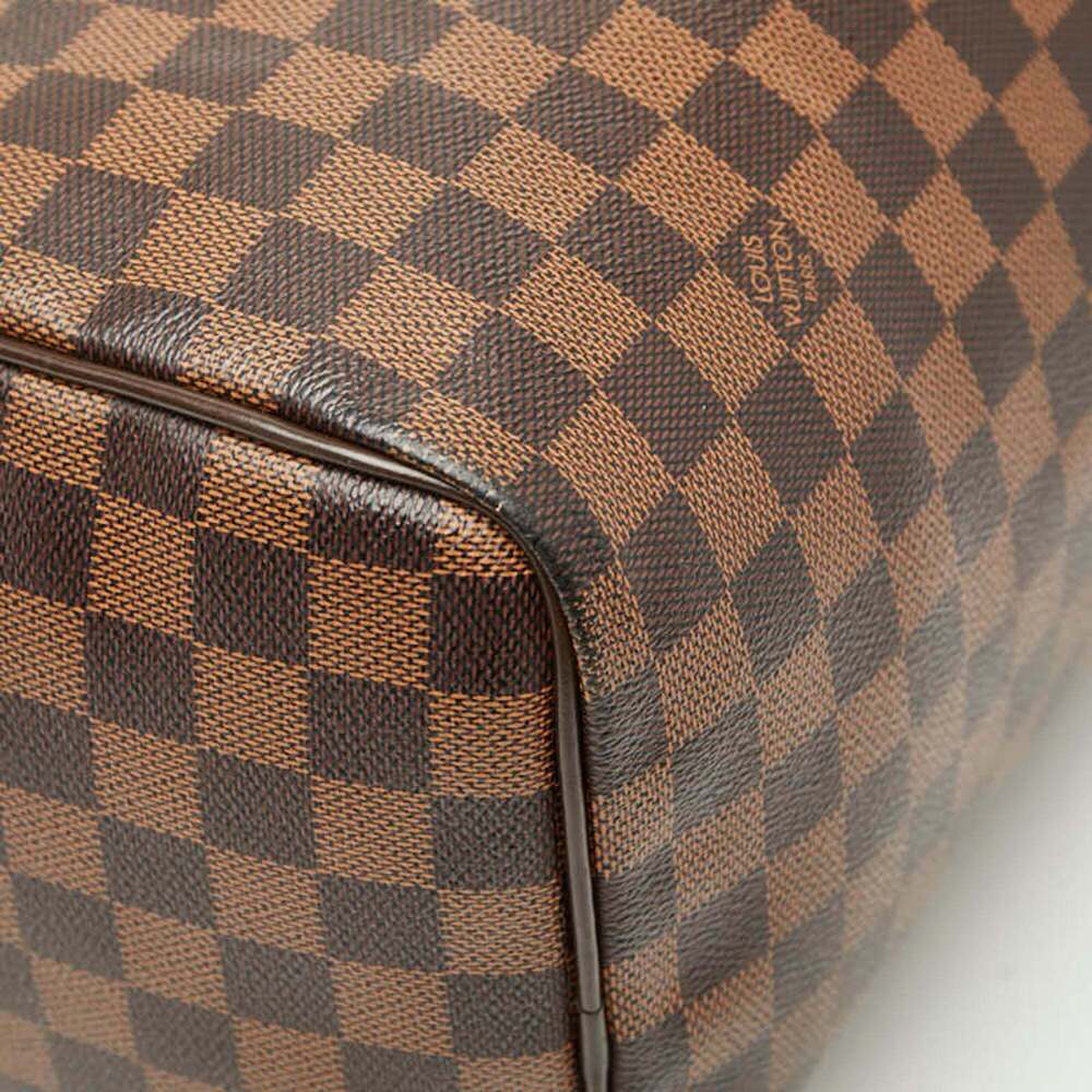LOUIS VUITTON Authentic Brown Damier Leather Speedy 30 Boston Bag - Picture 5 of 12